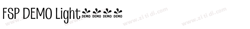 FSP DEMO Light字体转换 FSP DEMO Light字体转换